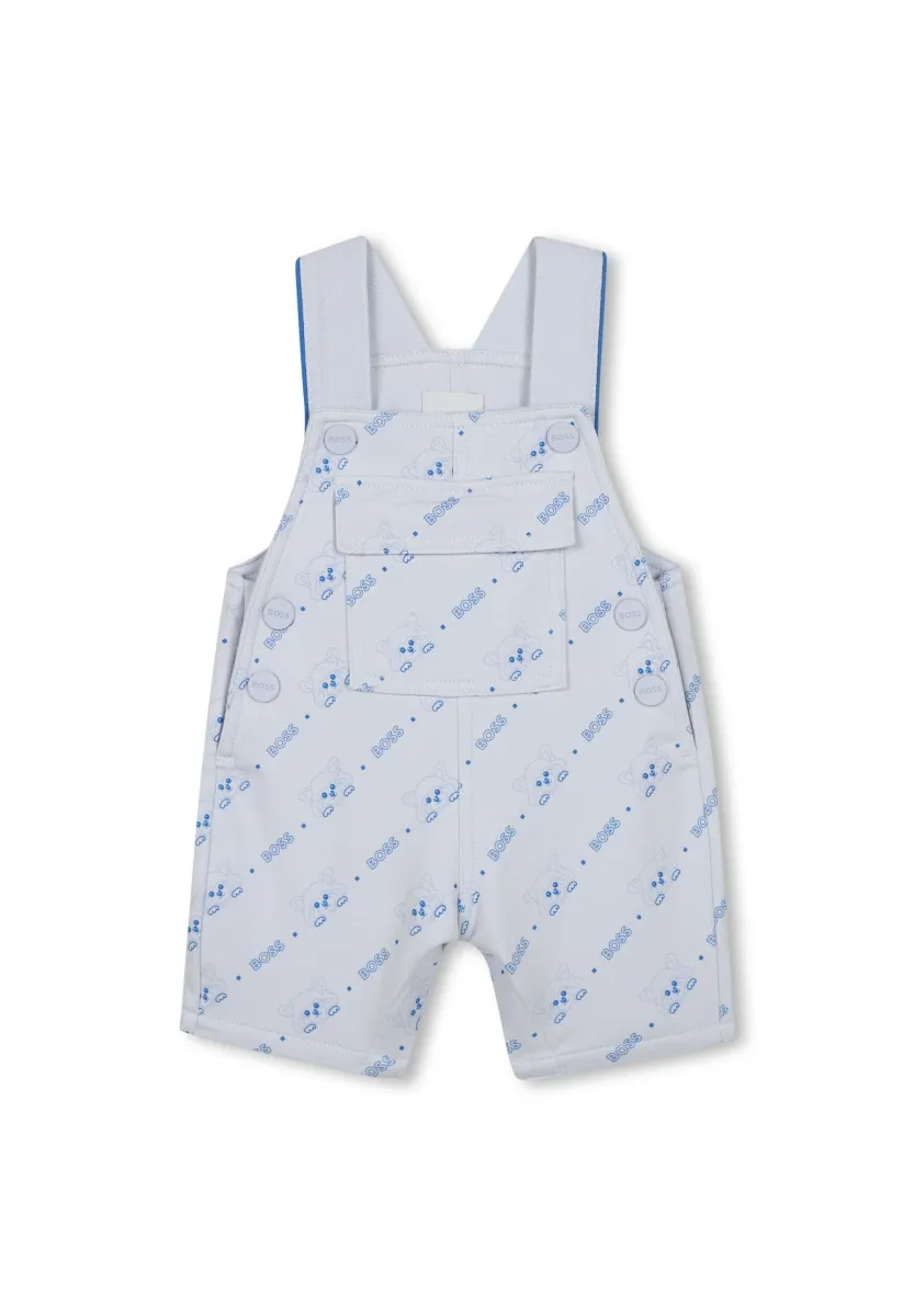 BABY SHORT DUNGAREES UNISEX - Latzhose - pale blue