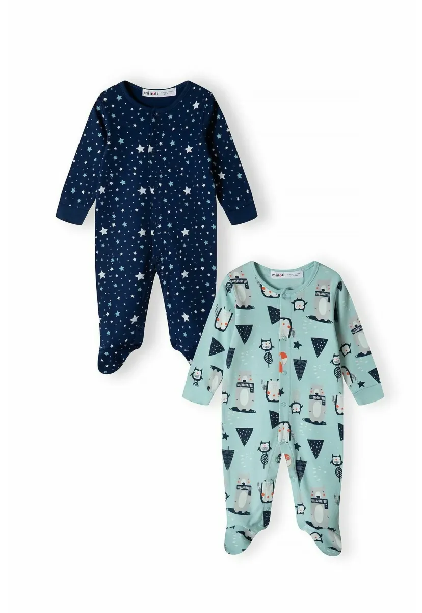 BABY SLEEPSUITS 2 PACK - Strampler - navy mint
