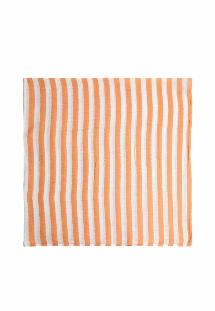 Babydecke - orange white