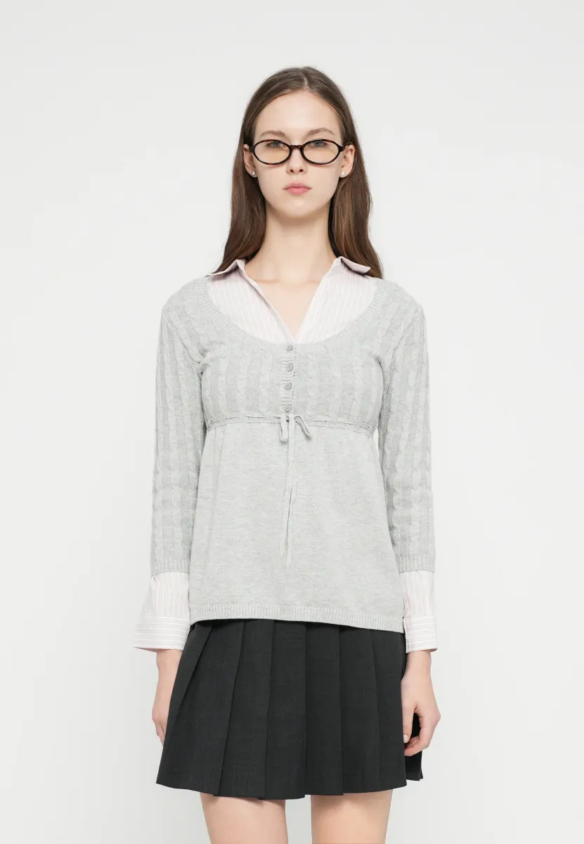 BABYDOLL  - Strickpullover - grey