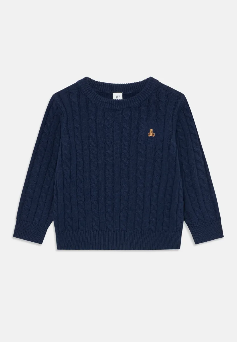 BABYGAP CABLE-KNIT CREWNECK SWEATER - Strickpullover - new navy