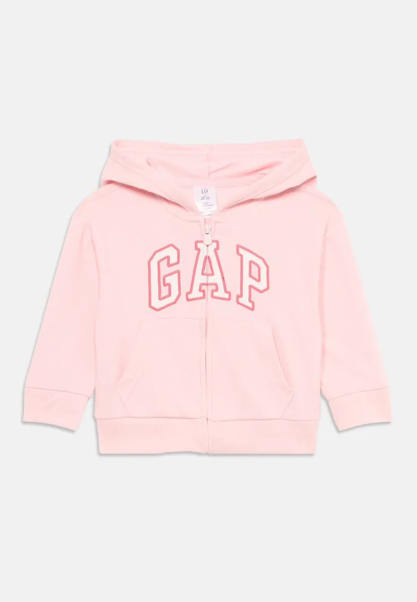 BABYGAP RELAXED LOGO ZIP HOODIE - Kapuzenpullover - new powder