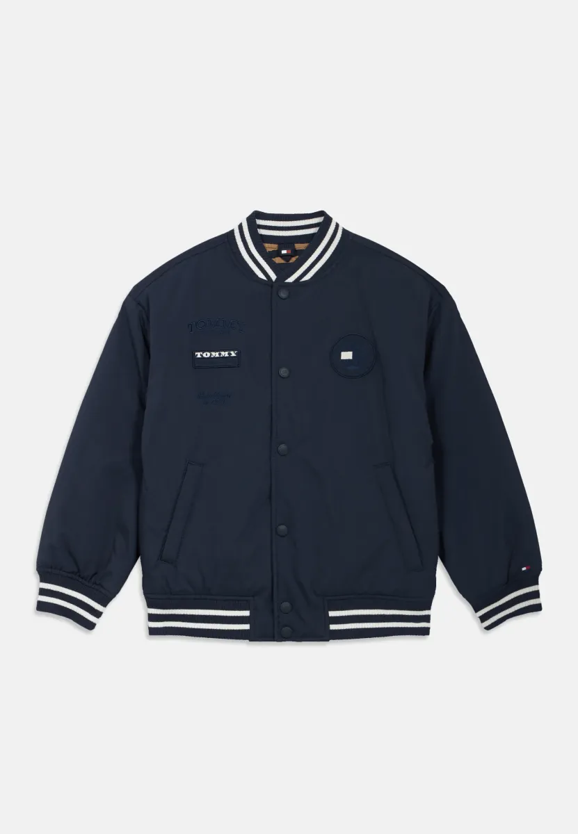 BACK LOGO RELAXED PADDED BOMBER JACKET - Bomberjacke - dark night navy
