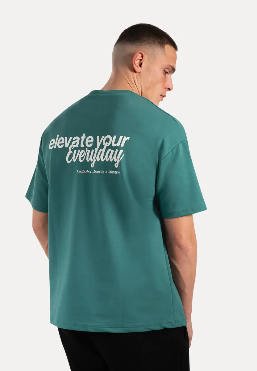 BACK PRINT LOGO TAMIO - T-Shirt print - dunkel grün