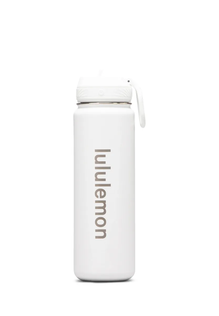 BACK TO LIFE STRAW LID 24OZ - Trinkflasche - white