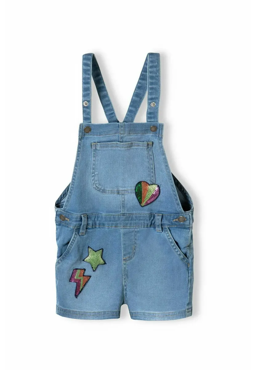 BACKLESS AND SHORT LEG - Jumpsuit - blue denim