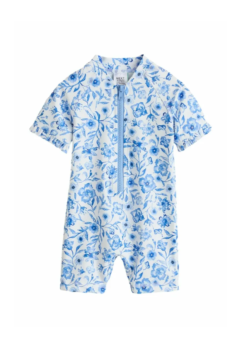 Badeanzug - blue floral