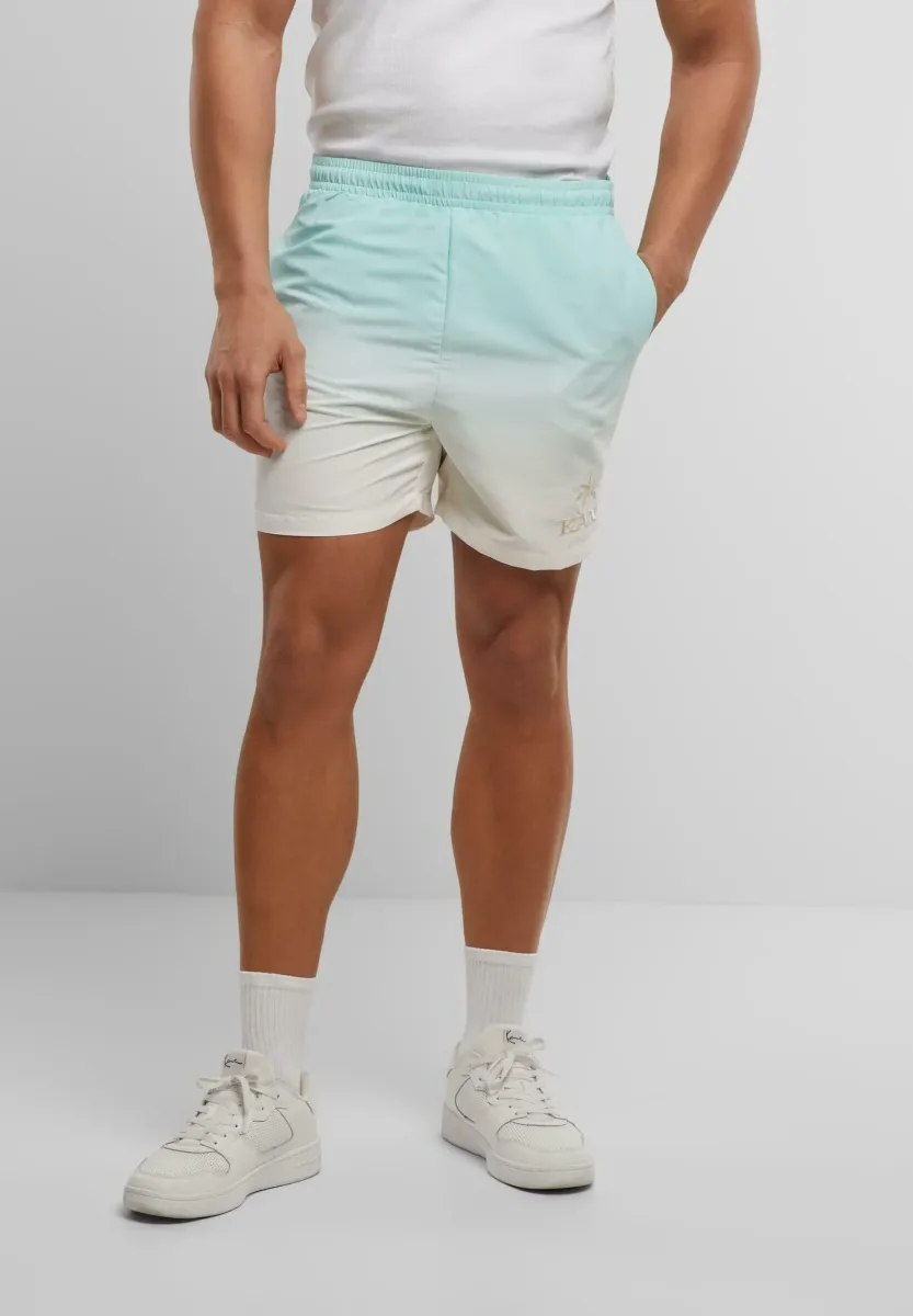 Badeshorts - lightaqua offwhite