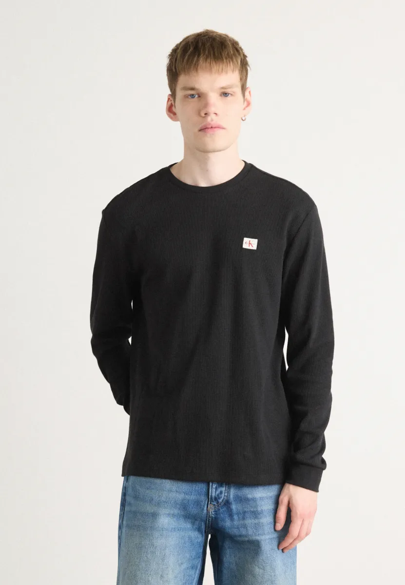 BADGE TEE - Langarmshirt - black
