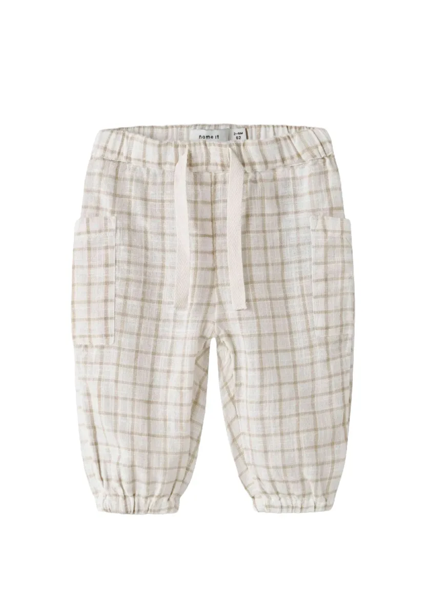 BAGGY FIT - Stoffhose - bright white