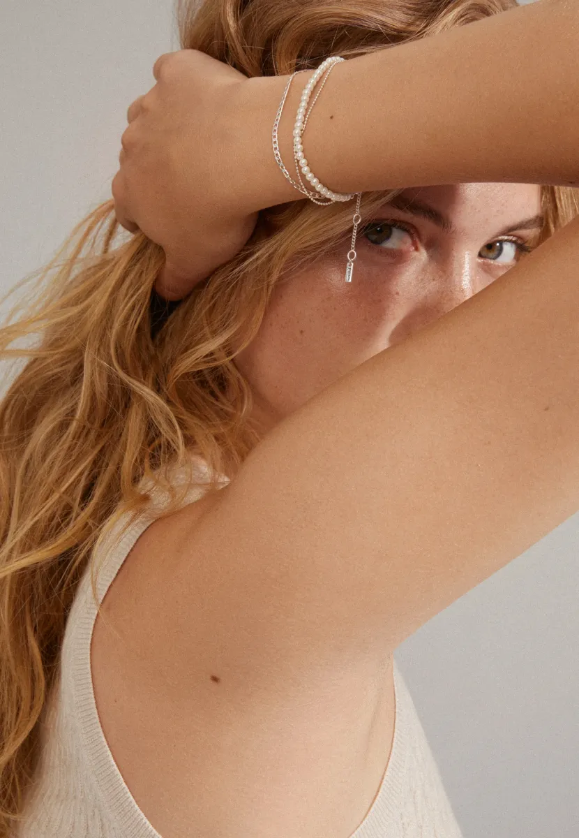 BAKER BRACELET SET - Armband - silver-coloured