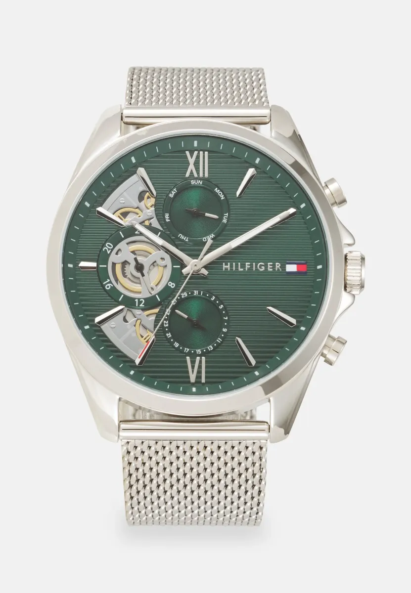 BAKER - Uhr - silver-coloured/green
