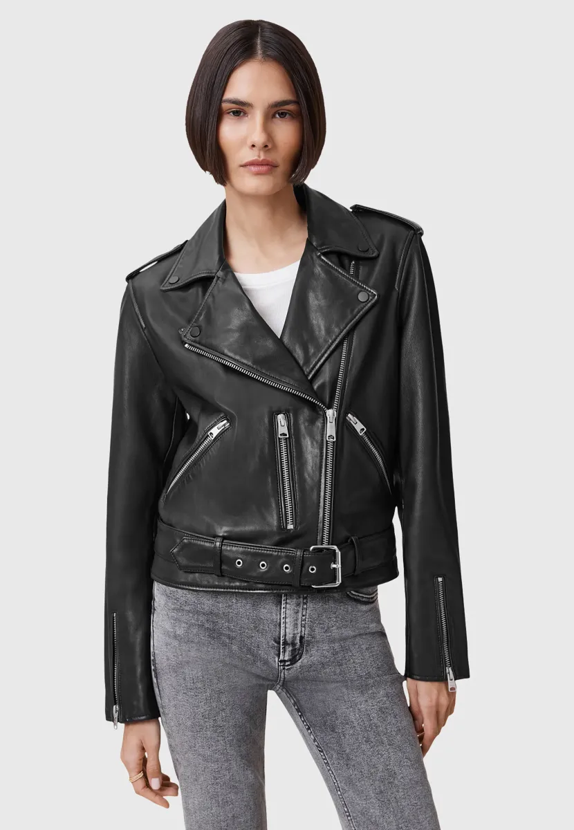 BALFERN BIKER - Lederjacke - black