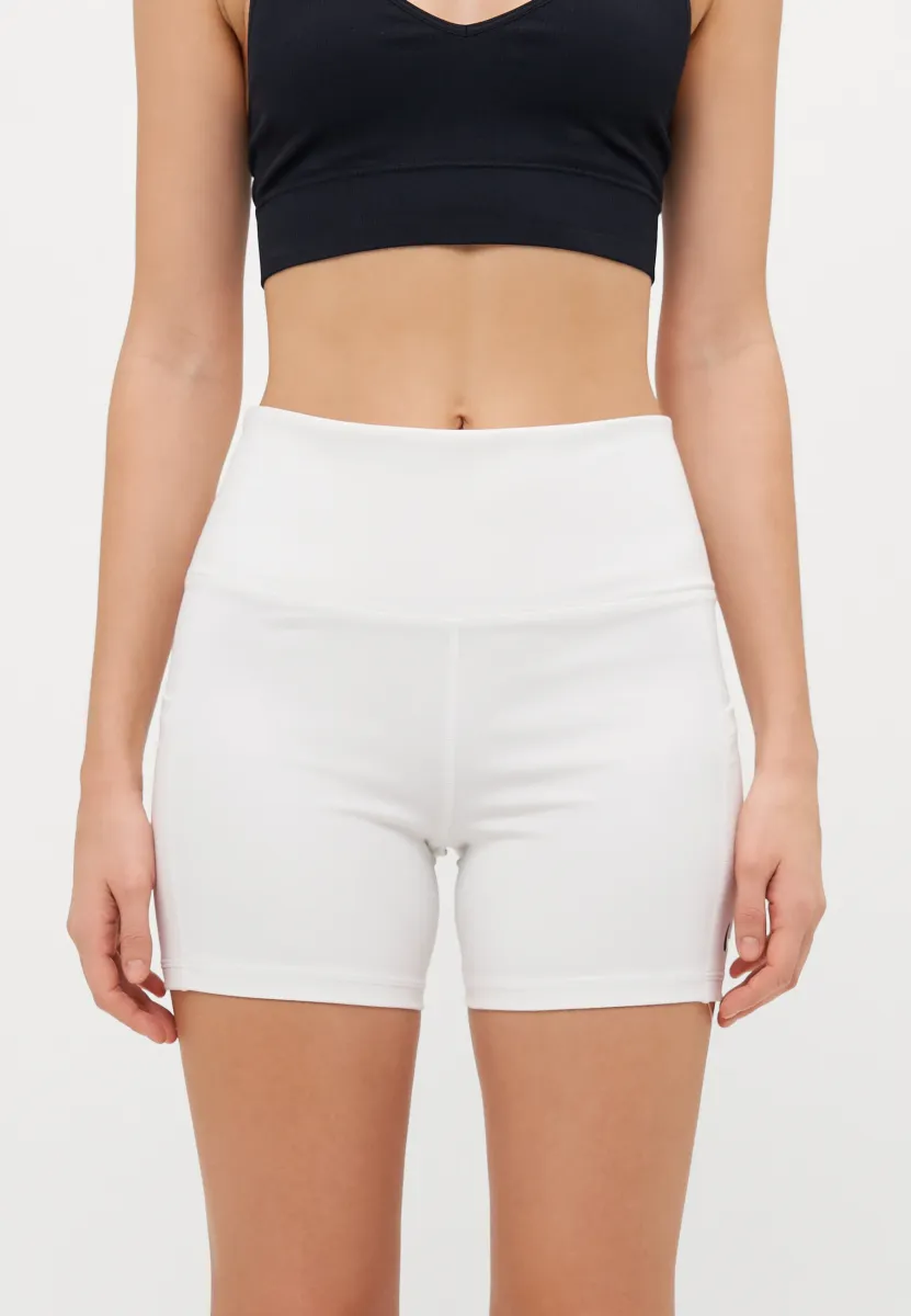BALL - Kurze Sporthose - white/black