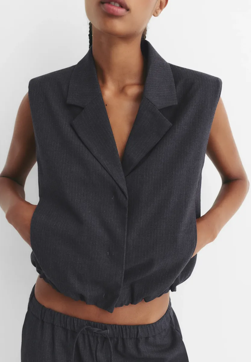 BALLOON HEM - Weste - grey