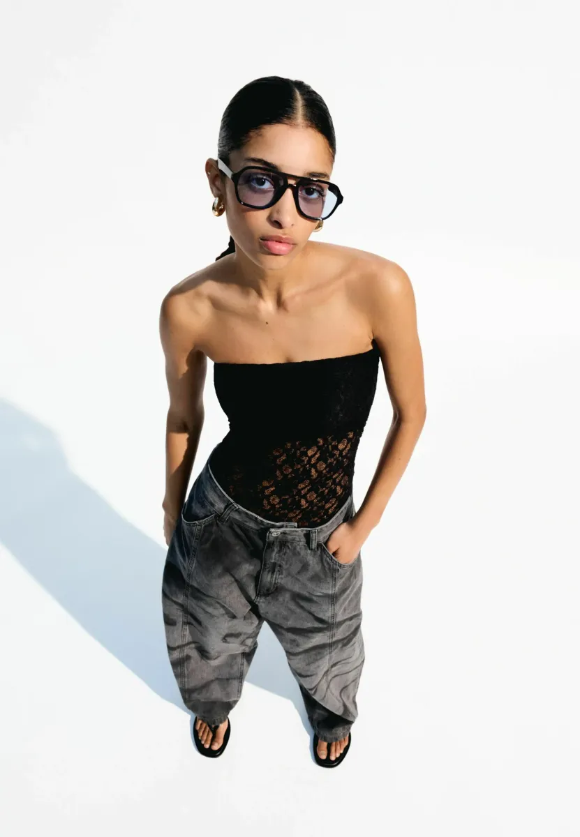 BANDEAU NECKLINE  - Top - black