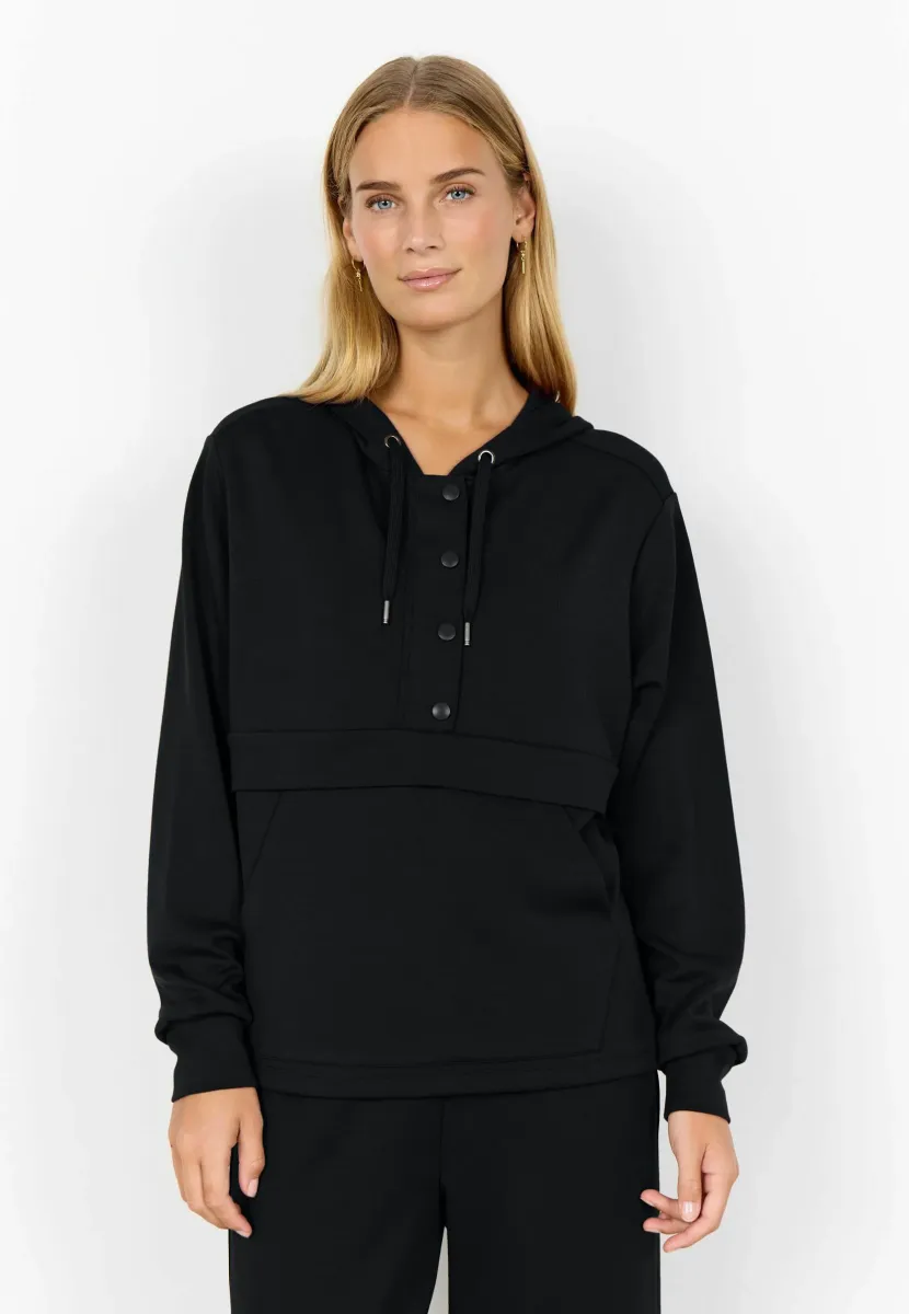 BANU - Kapuzenpullover - black