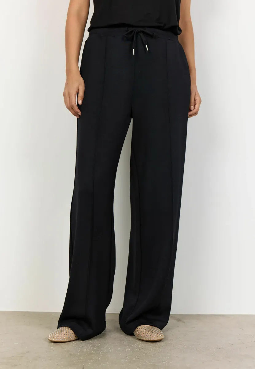 BANU - Stoffhose - black