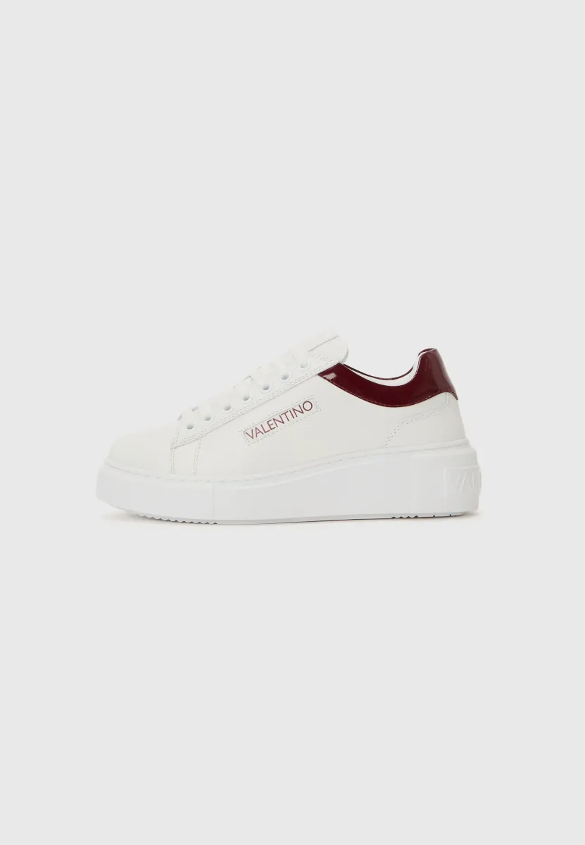 BARAGA - Sneaker low - white/bordeaux