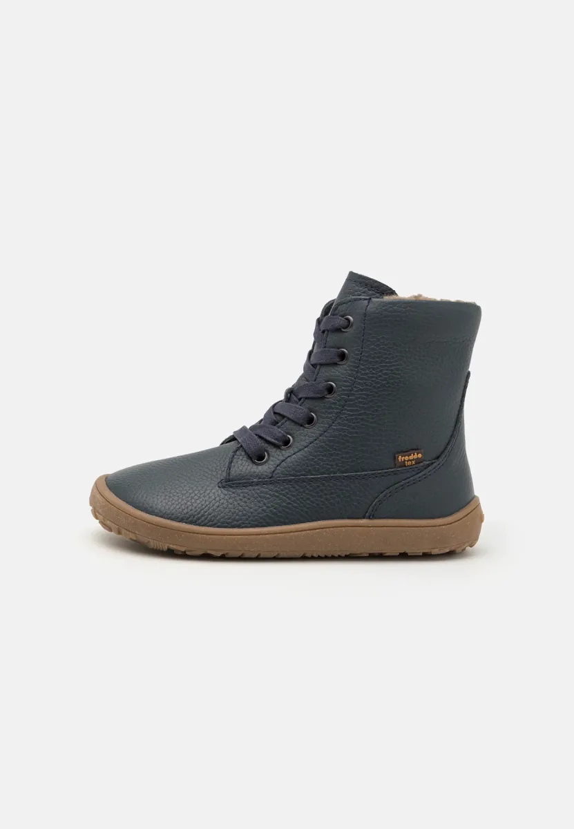 BAREFOOT TEX LACES UNISEX - Schnürstiefelette - dark blue