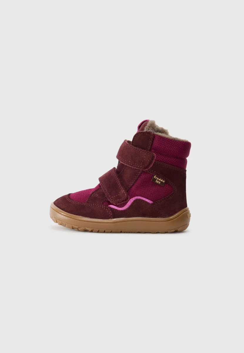 BAREFOOT TEX - Snowboot/Winterstiefel - bordeaux
