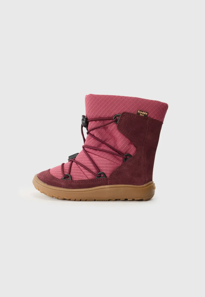 BAREFOOT TEX TRACK WOOL - Snowboot/Winterstiefel - bordeaux