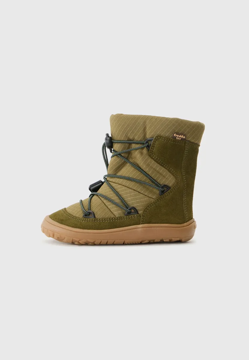 BAREFOOT TEX TRACK WOOL UNISEX - Snowboot/Winterstiefel - olive