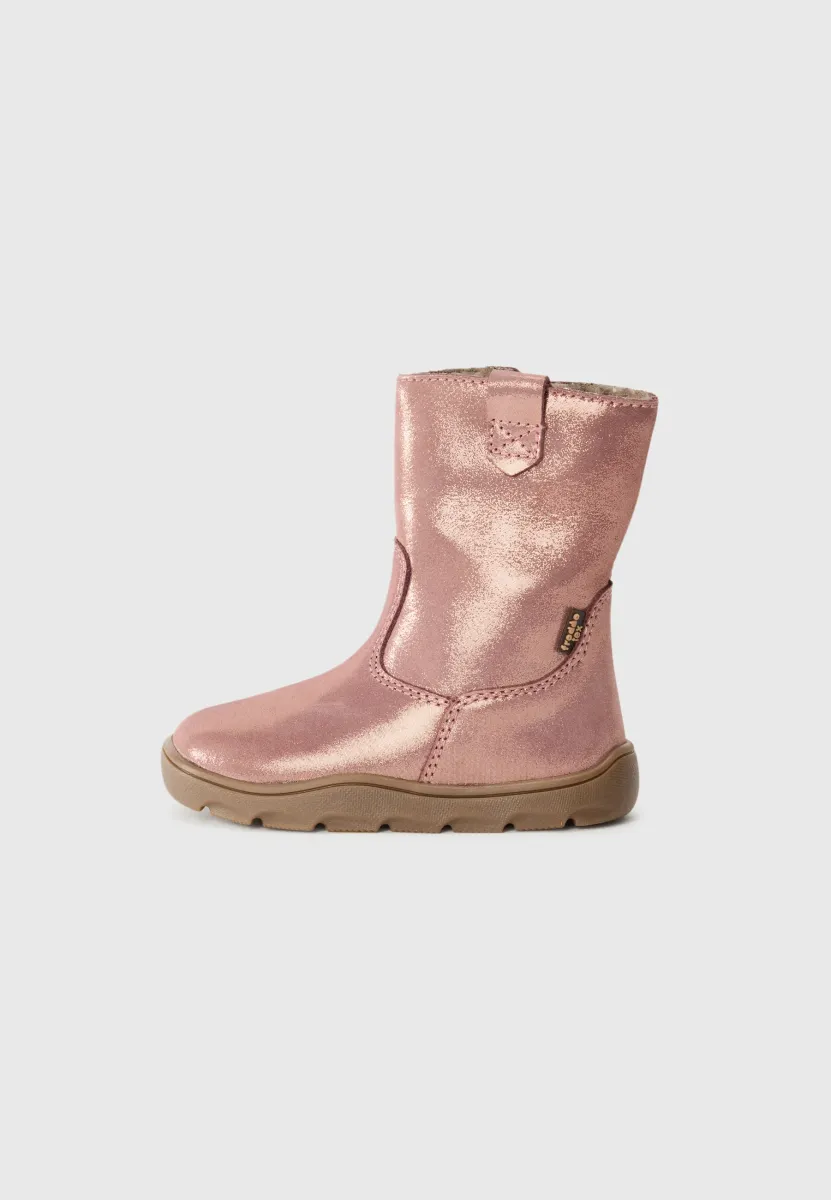 BAREFOOT ZERU TEX BOOT - Stiefelette - pink/gold-coloured