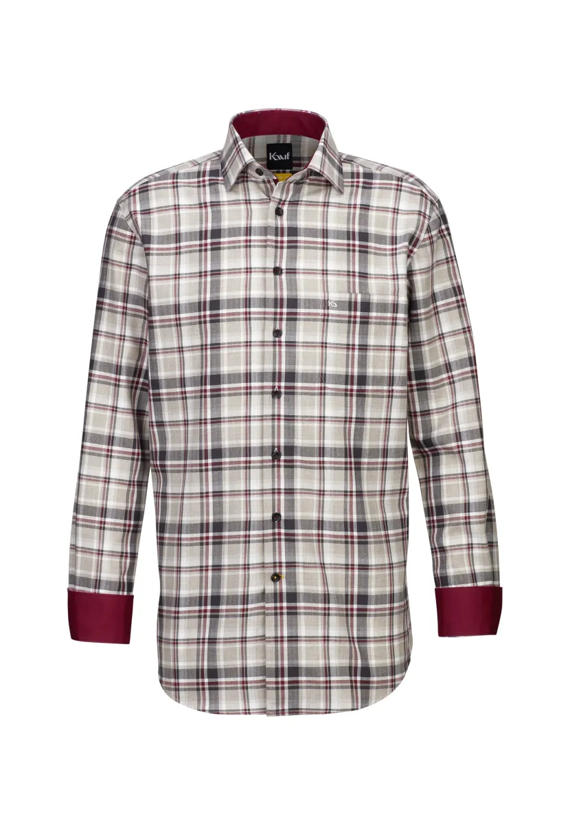 BARI KENT LANGARM REGUALR FIT - Hemd - red