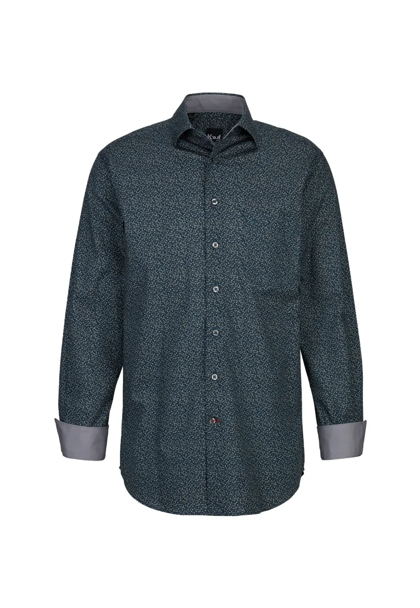 BARI KENT LANGARM REGULAR FIT - Hemd - blue grey