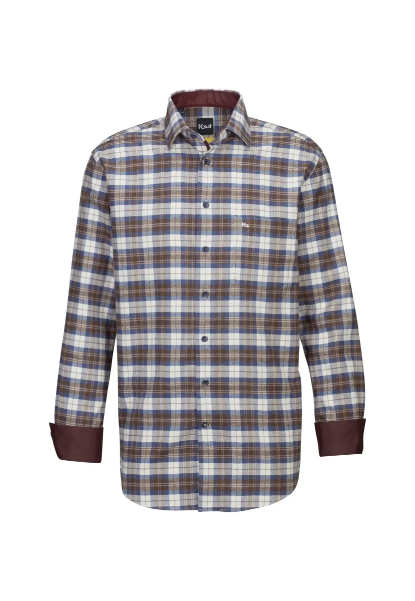 BARI KENT LANGARM REGULAR FIT - Hemd - brown