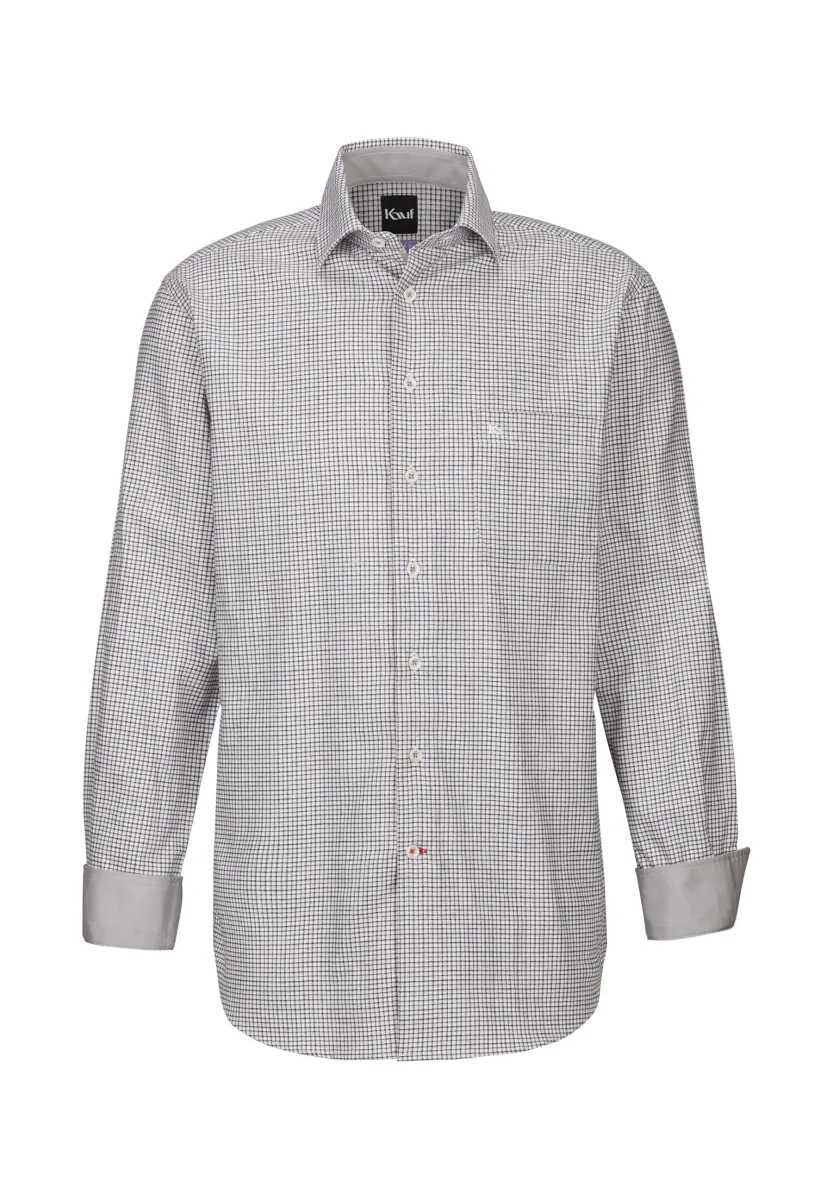 BARI KENT LANGARM REGULAR FIT - Hemd - grey