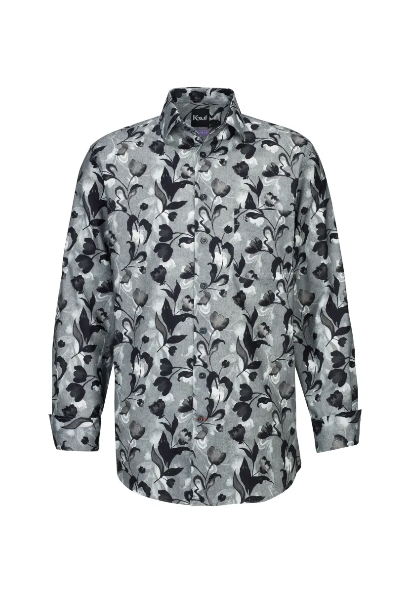 BARI KENT LANGARM REGULAR FIT - Hemd - grey