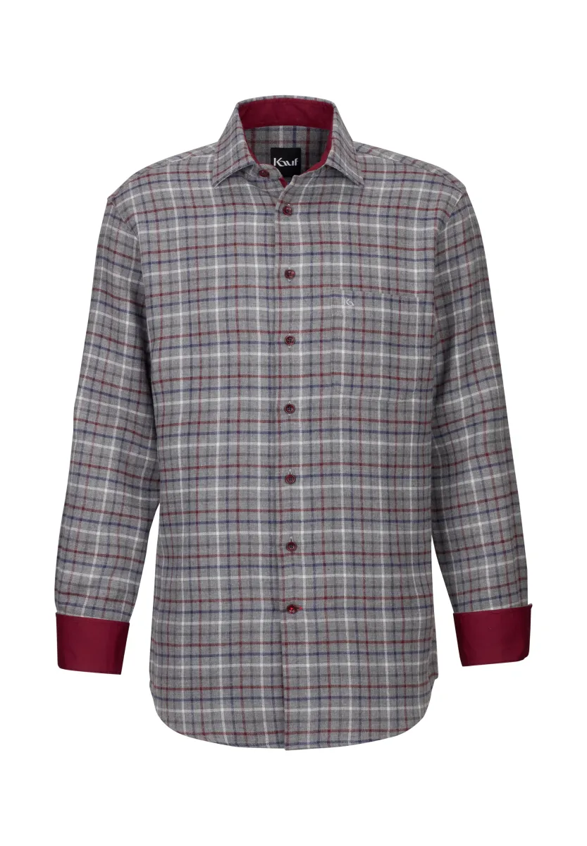 BARI KENT LANGARM REGULAR FIT - Hemd - grey