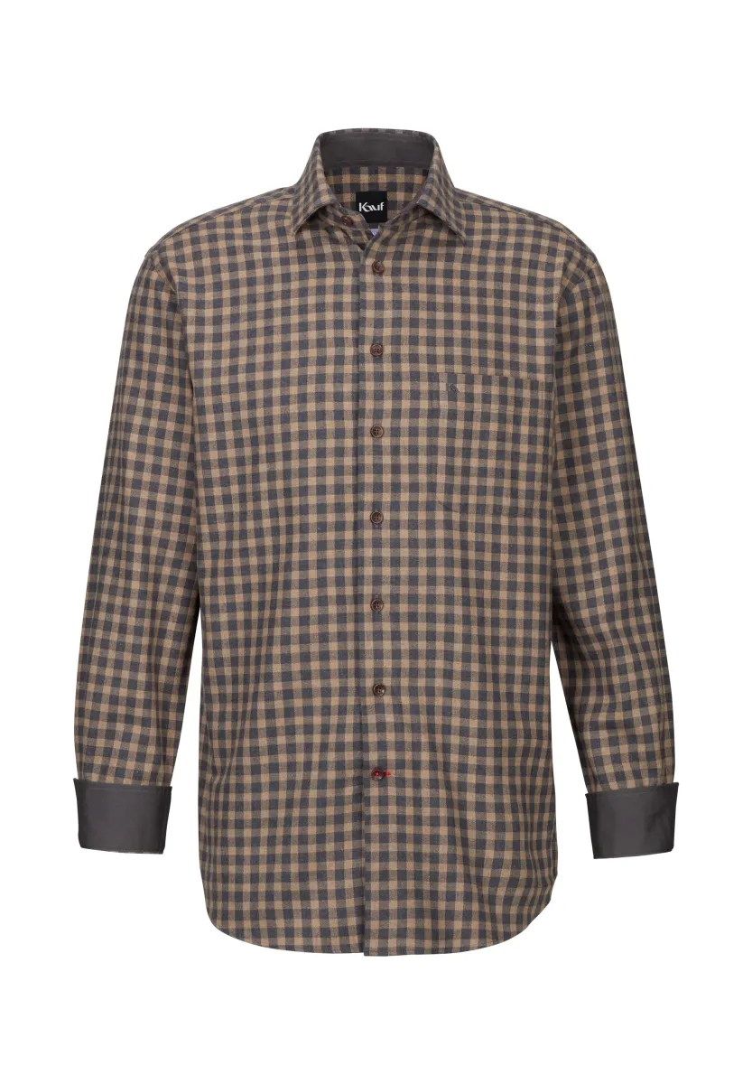 BARI KENT LANGARM REGULAR FIT - Hemd - ochre