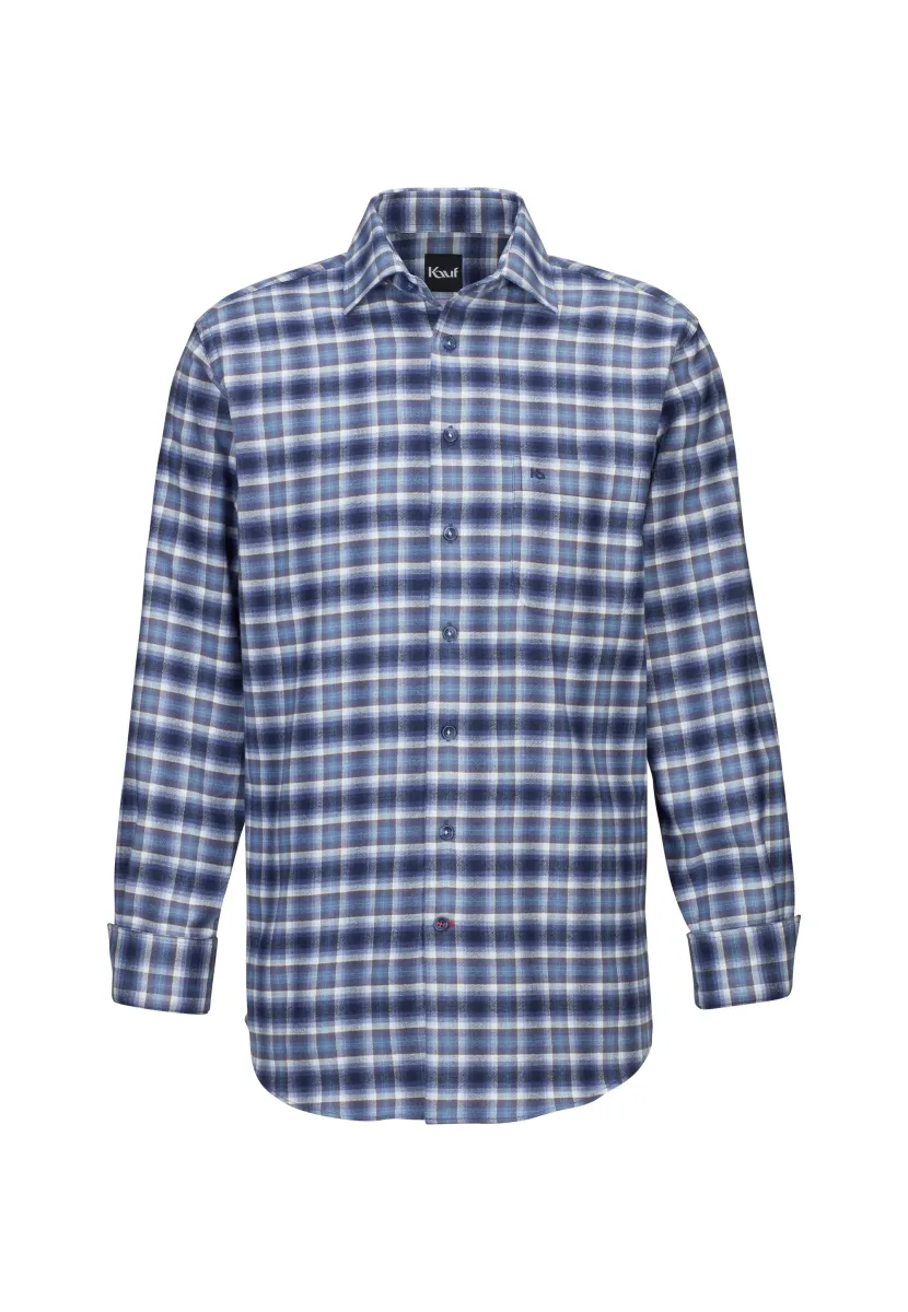 BARI KENT LANGARM REGULAR FIT MIT - Hemd - blue