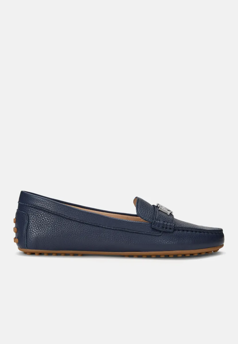 BARNSBURY PEBBLED LEATHER DRIVER - Mokassin - refined navy