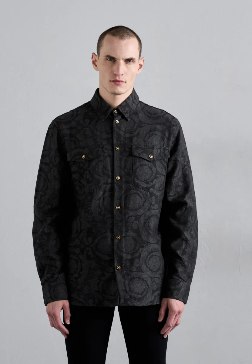 BAROCCO - Hemd - black/grey melange