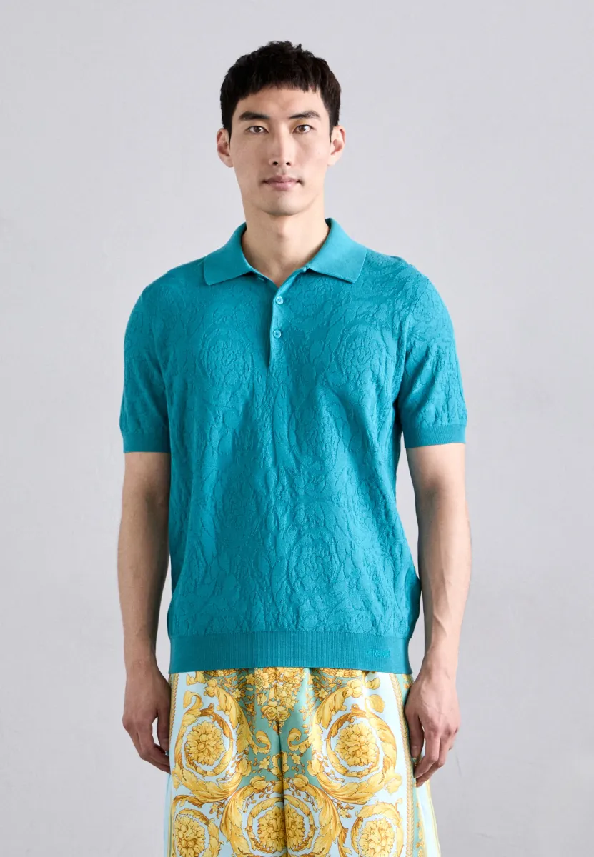 BAROCCO TEXTURE - Poloshirt - dark sea green