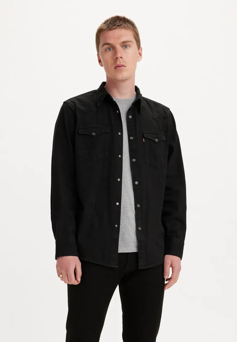 BARSTOW WESTERN STANDARD - Hemd - marble black