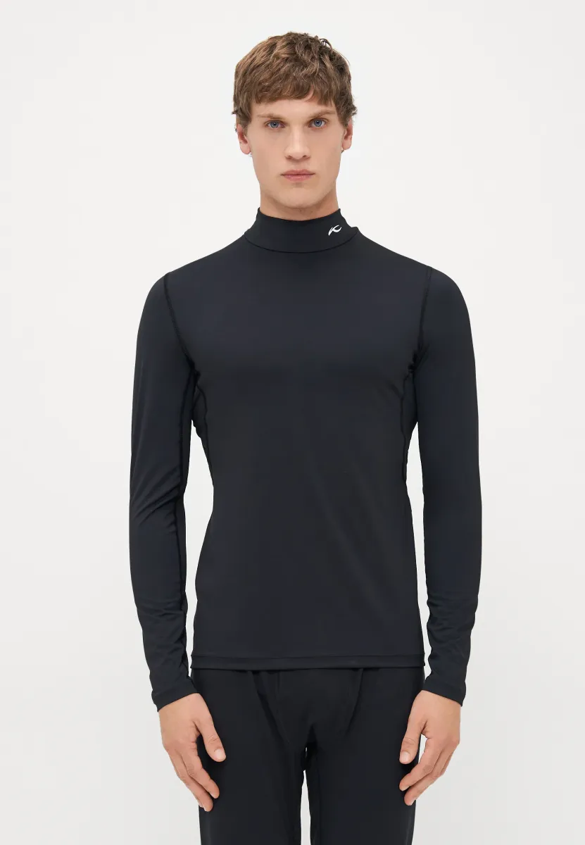 BASE LAYER TURTLENECK - Unterhemd/-shirt - black