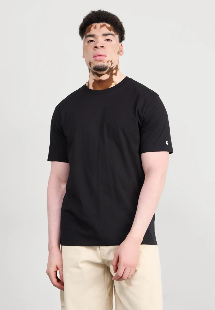 BASE  - T-Shirt basic - black/white