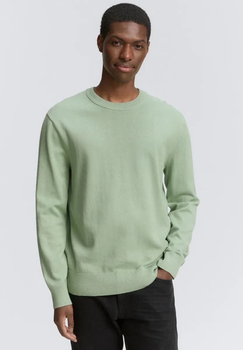 BASIC CREWNECK  - Strickpullover - fresh mint green