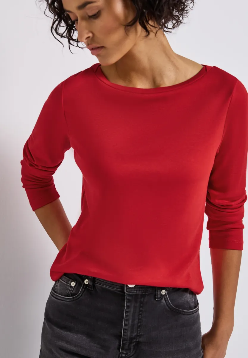 BASIC - Langarmshirt - rot