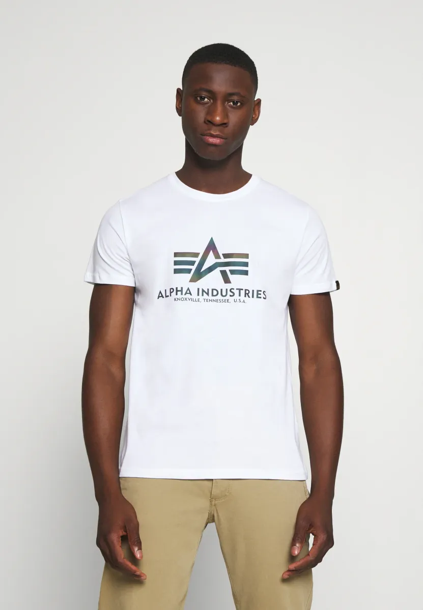 BASIC RAINBOW - T-Shirt print - white