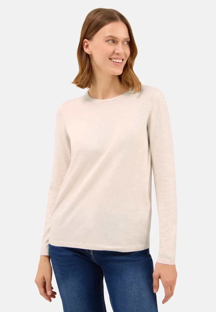BASIC - Strickpullover - beige