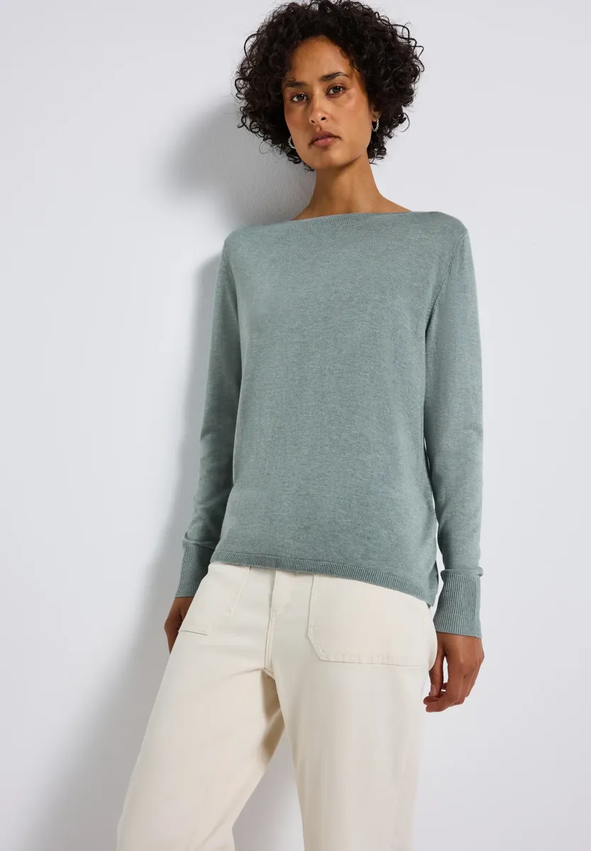 BASIC - Strickpullover - blau