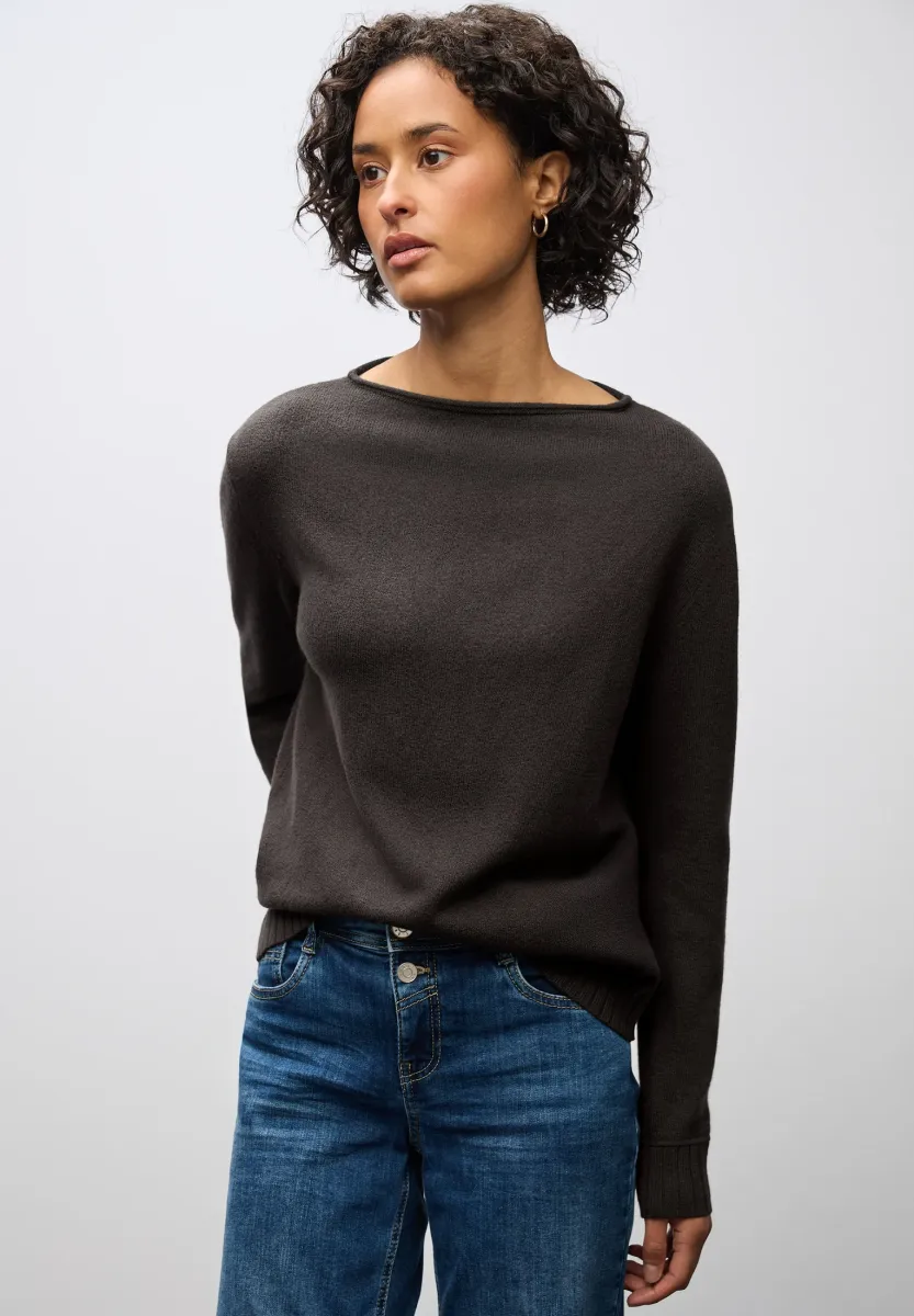 BASIC  - Strickpullover - braun