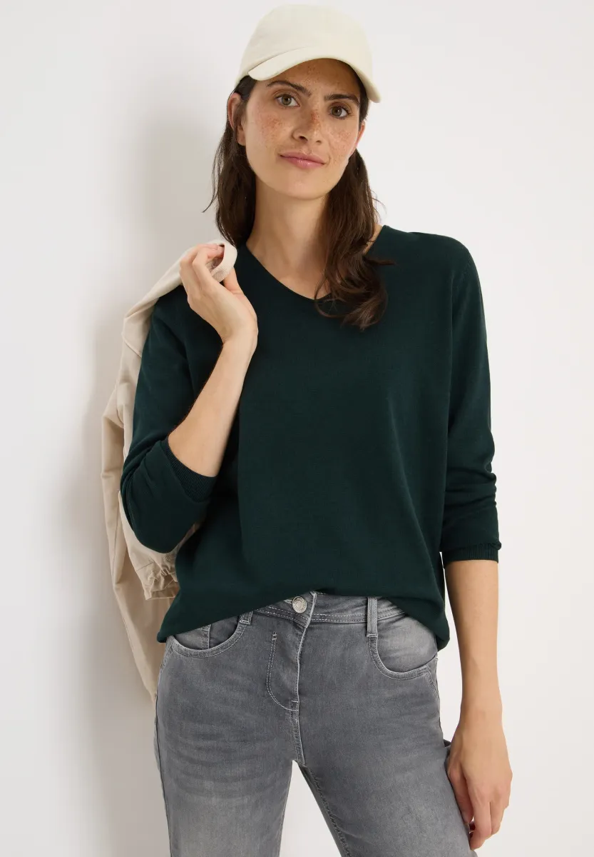 BASIC - Strickpullover - grün
