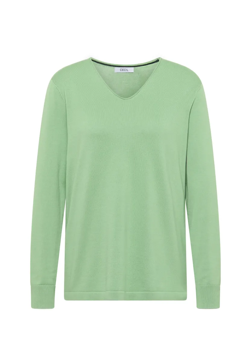 BASIC - Strickpullover - grün